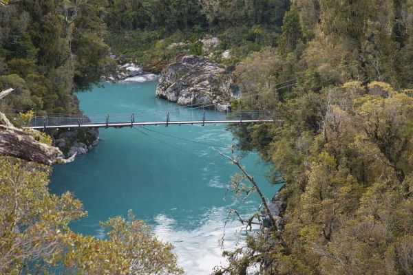 New Zealand, South Is Bridge over Hokitika River